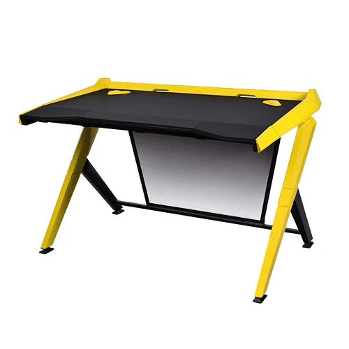 DXRACER Gaming Desk - Black/Yellow - طاولة